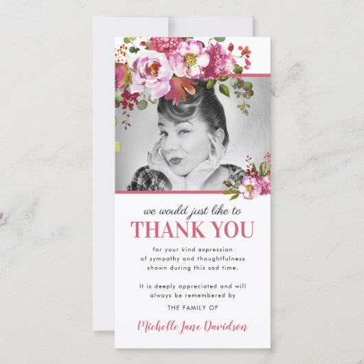 ピンクフローラ写真葬式 (正面)