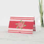 ピンクフローラ及びストライプ カード (裏面)