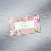 ピンクフローラ名刺 マグネット名刺 (インサイチュ)