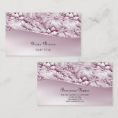 ピンクフローラ名刺 名刺 (正面/裏面)