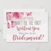 ピンクフローラ君なしでは結べない 招待状 (正面)