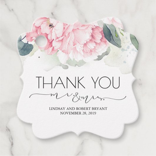 ピンクフローラ夫妻 フェイバータグ (正面)