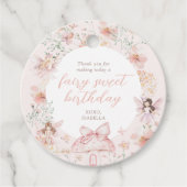 ピンクフローラ妖精誕生日 フェイバータグ (正面)