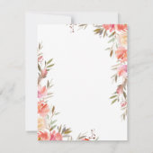 ピンクフローラ宗教十字架 サンキューカード (裏面)