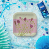 ピンクフローラ広場 ペーパープレート (パーティー)