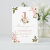 ピンクフローラ恋しく思小1歳 サンキューカード (スタンド正面)