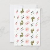 ピンクフローラ恋しく思小1歳 サンキューカード (裏面)