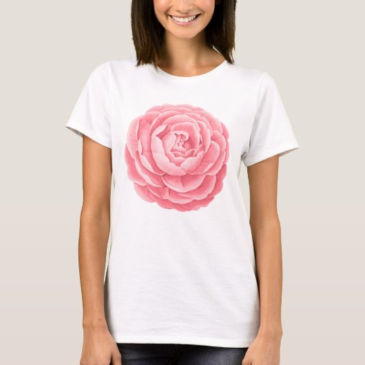 ピンクフローラ愛好家 Tシャツ (正面)