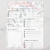 ピンクフローラ感謝ジャーナル紙シート (正面)