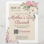 ピンクフローラ教会マザーズデイブランチ チラシ (正面)