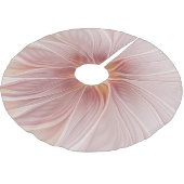 ピンクフローラ星抽象芸術フラワーモダンフラクタル ブラッシュドポリエステルツリースカート (アングル)