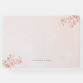 ピンクフローラ春さくらんぼ結婚ブロッサム ゲストブック (裏面)