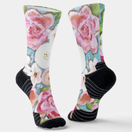 ピンクフローラ春開花ソックス ソックス