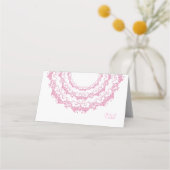 ピンクフローラ曼荼羅 プレイスカード (裏面)