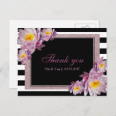 ピンクフローラ有難はがき ポストカード (正面/裏面)