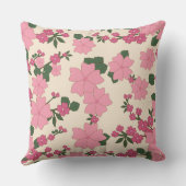 ピンクフローラ枕 クッション (裏面)