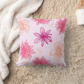 ピンクフローラ枕 クッション (ブランケット)