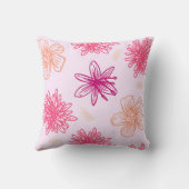 ピンクフローラ枕 クッション (裏面)