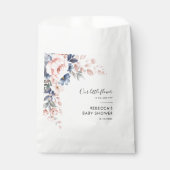 ピンクフローラ植物台本ベビーシャワー フェイバーバッグ (正面)