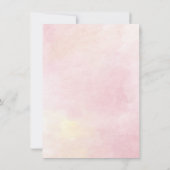 ピンクフローラ植物学50歳の誕生日パーティー 招待状 (裏面)