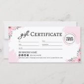 ピンクフローラ母の日のギフト券 (正面)