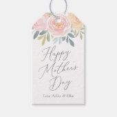 ピンクフローラ母の日 ギフトタグ (正面)