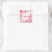 ピンクフローラ母の日 スクエアシール (バッグ)