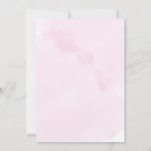 ピンクフローラ水彩かわいらしさくらんぼ花 招待状 (裏面)