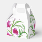 ピンクフローラ水彩手絵を描形 フェイバーボックス (裏面サイド)