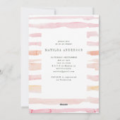 ピンクフローラ水色仮想ブライダルシャワー シーズンカード (裏面)