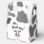 ピンクフローラ牛誕生日と牛プリント フェイバーボックス (オープン)