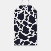 ピンクフローラ牛誕生日メッセージカード ギフトタグ (裏面)