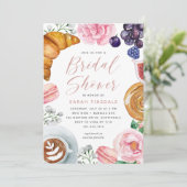ピンクフローラ牡丹ブライダルシャワーブランチ 招待状 (スタンド正面)