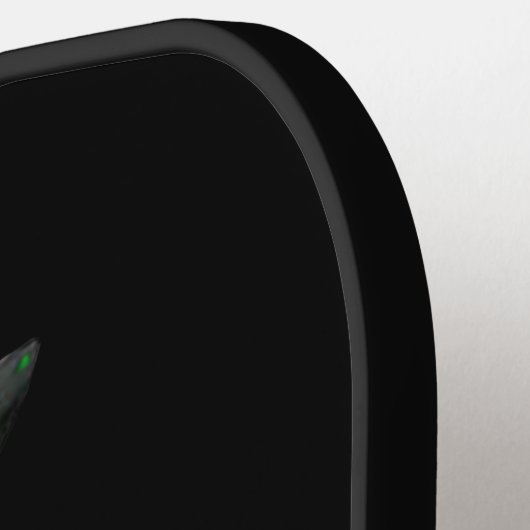 ピンクフローラ砂糖スカルの死んだ猫の日 ピックルボールラケット (左詳細)