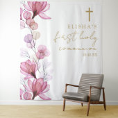 ピンクフローラ第1聖体写真背景 タペストリー (インサイチュ)