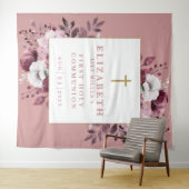 ピンクフローラ第1聖体写真背景 タペストリー (インサイチュ(横))