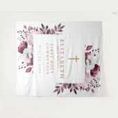 ピンクフローラ第1聖体写真背景 タペストリー (正面(横))