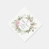 ピンクフローラ第1聖体 スタンダードカクテルナプキン (角)