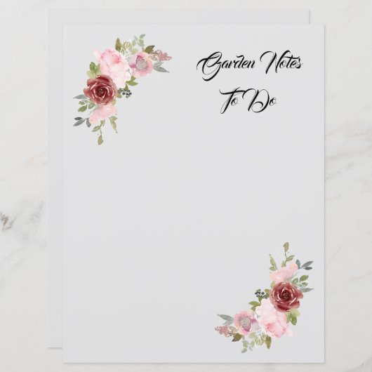 ピンクフローラ紙 (正面/裏面)