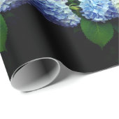 ピンクフローラ紫フローラ青フローラアジサイ ラッピングペーパー (ロールコーナー)