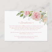 ピンクフローラ結婚の囲い エンクロージャーカード (裏面)