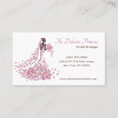 ピンクフローラ結婚ズドレスブライダルブティックショップ 名刺 (正面)