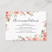 ピンクフローラ結婚ズホテルアコモデーション 名刺 (正面)