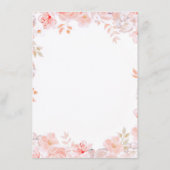 ピンクフローラ結婚ズ情報ゲスト エンクロージャーカード (裏面)