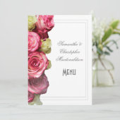ピンクフローラ結婚バラのメニュー メニュー (スタンド正面)