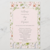 ピンクフローラ結婚中華料理プログラム (正面)