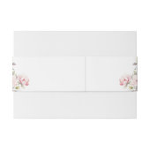 ピンクフローラ結婚式招待状ベリーバンド 招待状ベリーバンド (裏面例)