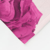 ピンクフローラ結婚記念日フリースブランケット フリースブランケット (角)