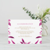 ピンクフローラ結婚Chinoiserie's accommodation エンクロージャーカード (スタンド正面)