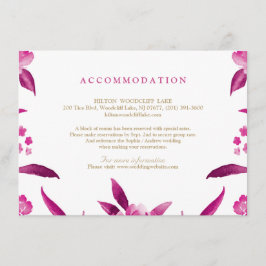 ピンクフローラ結婚Chinoiserie's accommodation エンクロージャーカード
